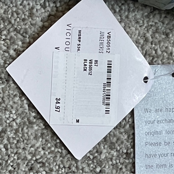 Vyb Jungle Print Micro Strap One-piece Swimsuit In Black M - Picture 5 of 5